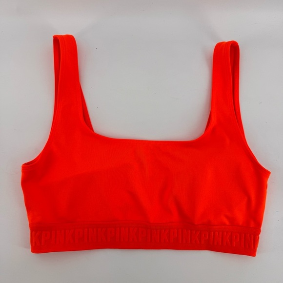Victoria Secret Orange Sports Bra With Pads Medium - Picture 1 of 4